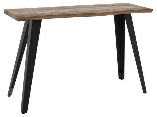 ΚΟΝΣΟΛΑ GALLANT PAKOWORLD MDF ΚΑΡΥΔΙ - ΠΟΔΙ ΜΑΥΡΟ 120X40X76ΕΚ