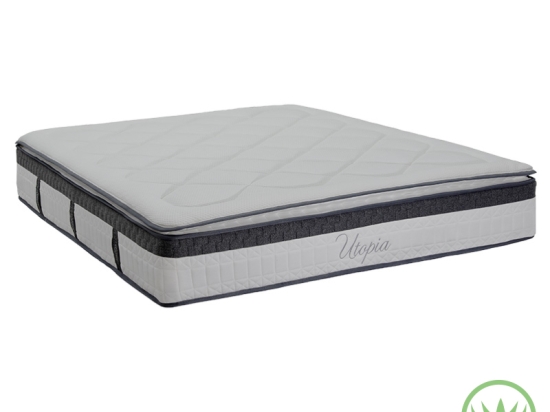 ΣΤΡΩΜΑ UTOPIA PAKOWORLD POCKET SPRING ΜΕ ΑΝΩΣΤΡΩΜΑ ALOE VERA 30-32CM 160X200ΕΚ