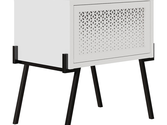 ΚΟΜΟΔΙΝΟ HAMER PAKOWORLD ΜΑΥΡΟ-ΛΕΥΚΟ 48X34X51ΕΚ