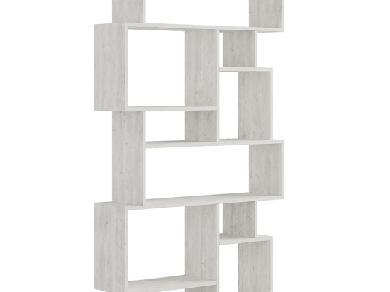 ΒΙΒΛΙΟΘΗΚΗ KARMATO PAKOWORLD ΛΕΥΚΟ ANTIQUE 96X25.5X168.5ΕΚ