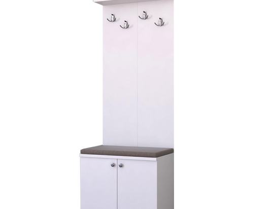 ΕΠΙΠΛΟ ΕΙΣΟΔΟΥ ECHO PAKOWORLD ΛΕΥΚΟ-ΜΟΚΑ 60X33X177ΕΚ