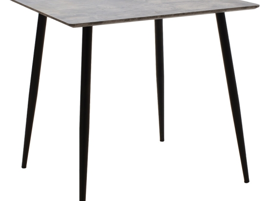ΤΡΑΠΕΖΙ CUBA PAKOWORLD MDF ΓΚΡΙ CEMENT-ΜΑΥΡΟ 70X70X75ΕΚ
