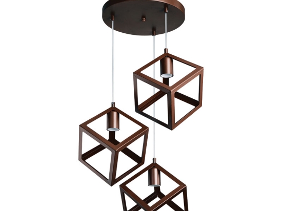 ΦΩΤΙΣΤΙΚΟ ΟΡΟΦΗΣ ΤΡΙΦΩΤΟ PWL-1152 PAKOWORLD Ε27 ΚΑΦΕ 45X45X90ΕΚ