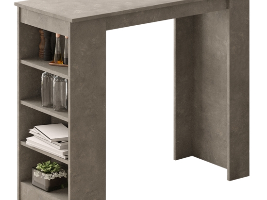 ΤΡΑΠΕΖΙ ΜΠΑΡ RIFF PAKOWORLD ΑΝΘΡΑΚΙ ANTIQUE 120X51.5X101.5ΕΚ