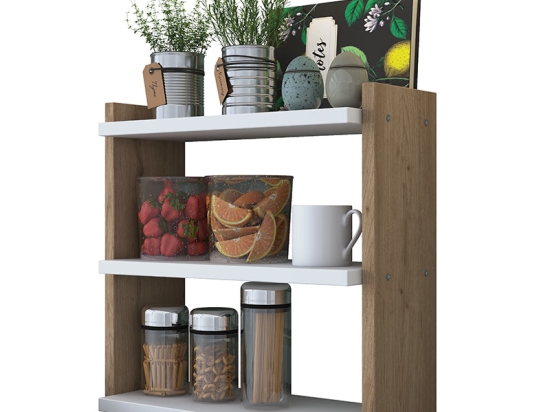 ΡΑΦΙΕΡΑ ANTHIA PAKOWORLD ΚΑΡΥΔΙ-ΛΕΥΚΟ 43.5X15X45ΕΚ