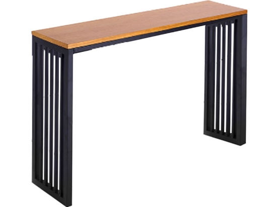 ΤΡΑΠΕΖΙ ΜΠΑΡ MAIZE PAKOWORLD ΦΥΣΙΚΟ-ΜΑΥΡΟ 139X39X103ΕΚ