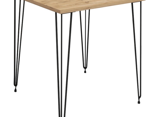 ΤΡΑΠΕΖΙ BRUCE PAKOWORLD ΚΑΡΥΔΙ-ΜΑΥΡΟ 60X60X74ΕΚ