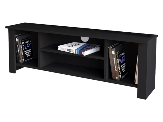 ΕΠΙΠΛΟ ΤΗΛΕΟΡΑΣΗΣ TSERIUM PAKOWORLD ΜΕΛΑΜΙΝΗΣ ΜΑΥΡΟ 120X30X45ΕΚ