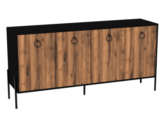 ΜΠΟΥΦΕΣ TWELY PAKOWORLD ΜΕΛΑΜΙΝΗΣ ΚΑΡΥΔΙ-ΜΑΥΡΟ 160X40,5X79ΕΚ