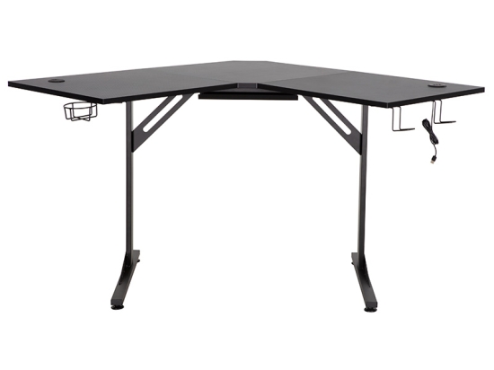 ΓΩΝΙΑΚΟ ΓΡΑΦΕΙΟ GAMING BRAXTON PAKOWORLD ΜΑΥΡΟ 120X120X76ΕΚ