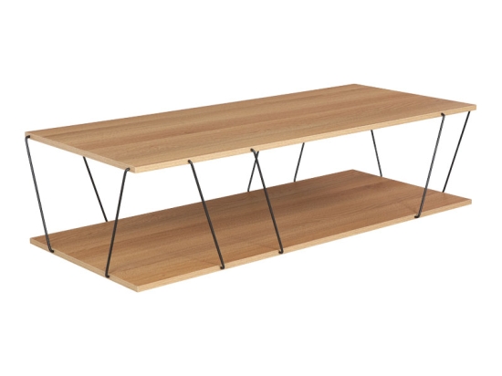 ΤΡΑΠΕΖΙ ΣΑΛΟΝΙΟΥ TARS PAKOWORLD SONOMA-ΜΑΥΡΟ 120X50X30ΕΚ