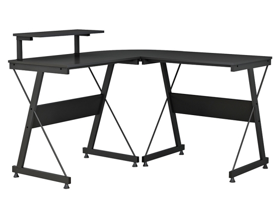 ΓΡΑΦΕΙΟ GAMING ΓΩΝΙΑΚΟ ARIEN PAKOWORLD ΜΑΥΡΟ 120X120X87ΕΚ