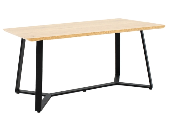 TΡΑΠΕΖΙ GEMMA PAKOWORLD SONOMA-ΜΑΥΡΟ 160X90X75ΕΚ