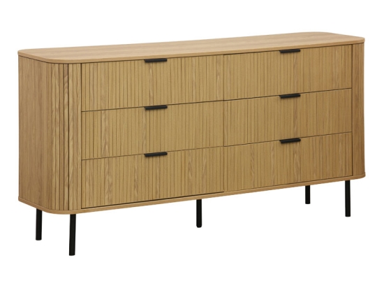 ΣΥΡΤΑΡΙΕΡΑ SCANDI PAKOWORLD ΜΕ 6 ΣΥΡΤΑΡΙΑ ΦΥΣΙΚΟ 153X46X81ΕΚ
