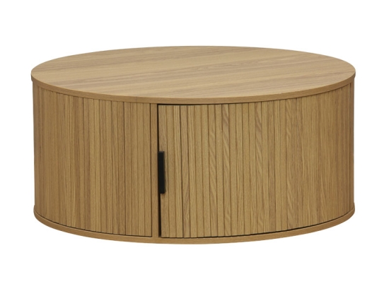 ΤΡΑΠΕΖΙ ΣΑΛΟΝΙΟΥ SCANDI PAKOWORLD MDF ΣΕ ΦΥΣΙΚΗ ΑΠΟΧΡΩΣΗ Φ80X35.5ΕΚ
