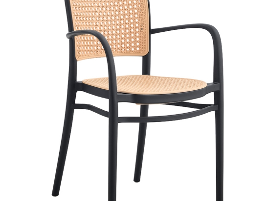 ΠΟΛΥΘΡΟΝΑ JUNIPER PAKOWORLD ΜΕ UV PROTECTION PP ΜΠΕΖ-ΜΑΥΡΟ 56X52.5X86.5ΕΚ.