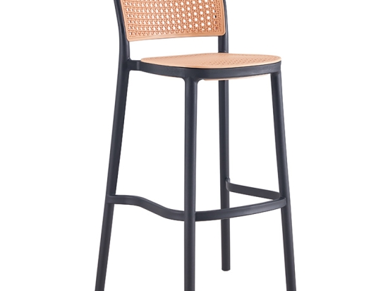 ΣΚΑΜΠΟ ΜΠΑΡ JUNIPER PAKOWORLD ΜΕ UV PROTECTION PP ΜΠΕΖ-ΜΑΥΡΟ 51X52X102.5ΕΚ.