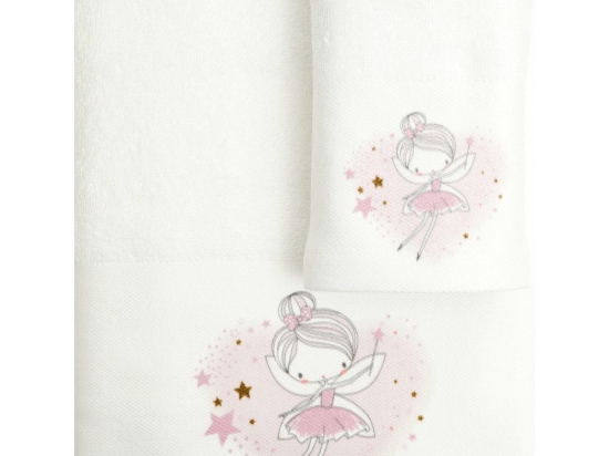 Borea Πετσέτες Σετ 2ΤΜΧ Fairy Λευκό 70 x 120 / 30 x 50 cm Λευκό