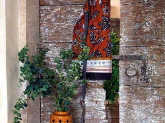 Amo la Casa Ποδιά Κουζίνας Tribal Πορτοκαλί 60Χ80 cm