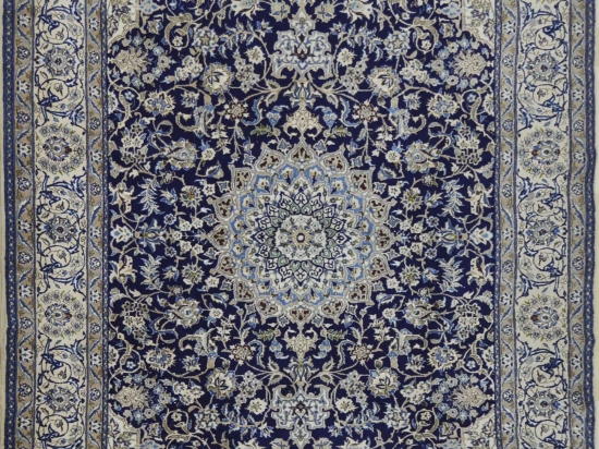 Χειροποίητο Χαλί Persian Nain Fine Wool-Silk 200Χ306 200Χ306cm