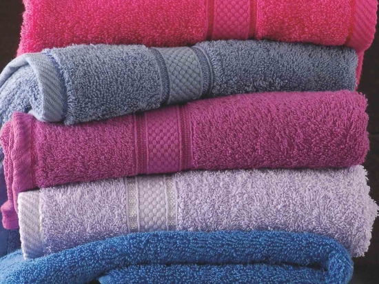Πετσέτα Basic Purple Ρυθμός Προσώπου 50x100cm 100% Πενιέ Βαμβάκι
