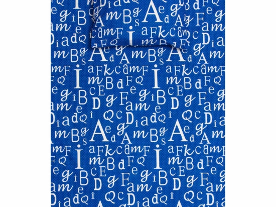Borea Σεντόνι Σετ 2ΤΜΧ Γράμματα Μονό Μπλε 160 x 240 cm + 50 x 70 cm Μπλε