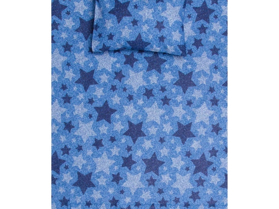 Borea Σεντόνι Σετ 2ΤΜΧ Sky Μονό Μπλε 160 x 240 cm + 50 x 70 cm Μπλε