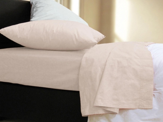 Σεντόνι Με Λάστιχο Basic Cream Nef-Nef Υπέρδιπλο 160x230cm Με Λάστιχο 100% Βαμβάκι
