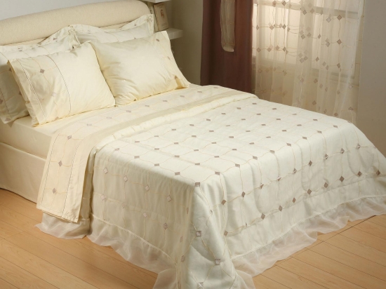 Σεντόνια 3291 Σετ 4Τμχ. Εκρού Viopros Υπέρδιπλo 240x250cm 100% Βαμβάκι