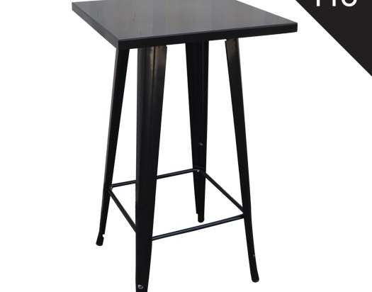 RELIX ΤΡΑΠΕΖΙ BAR-PRO, ΜΕΤΑΛΛΟ ΒΑΦΗ ANTIQUE BLACK