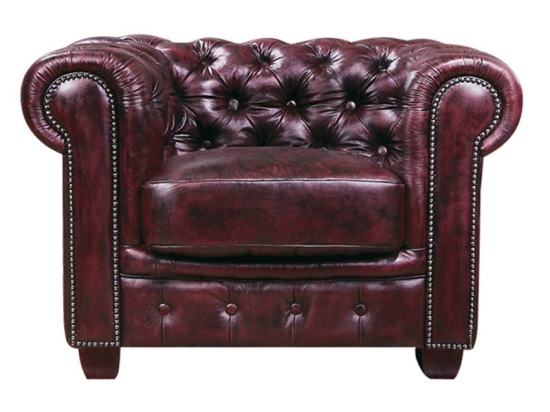 CHESTERFIELD BIRMINGHAM ΠΟΛΥΘΡΟΝΑ ΣΑΛΟΝΙΟΥ ΚΑΘΙΣΤΙΚΟΥ, ΔΕΡΜΑ ANTIQUE RED