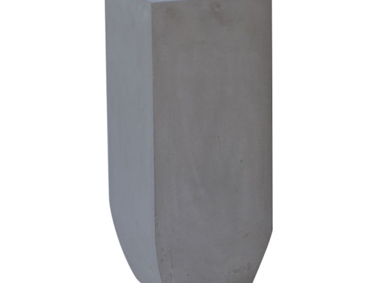 FLOWER POT-1  CEMENT GREY 25X25X60CM