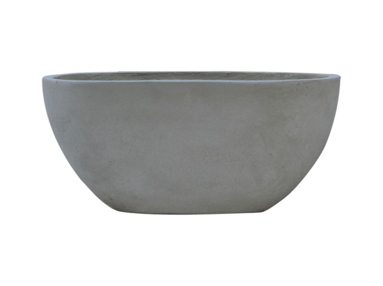 FLOWER POT-4 CEMENT GREY 56X27X26CM