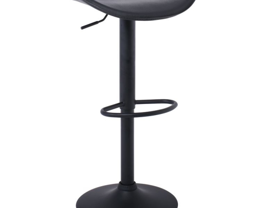 SADDLE ΣΚΑΜΠΟ BAR, ΜΕΤΑΛΛΟ ΒΑΦΗ ΜΑΥΡΟ, PVC ΜΑΥΡΟ, ΡΥΘΜΙΣΗ ΥΨΟΥΣ, ΠΕΡΙΣΤΡΕΦΟΜΕΝΟ