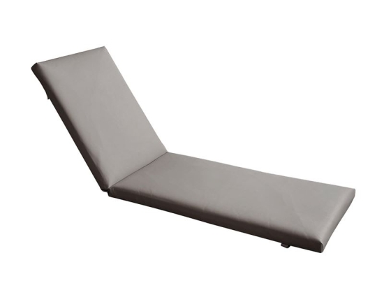SUNLOUNGER ΜΑΞΙΛΑΡΙ ΞΑΠΛΩΣΤΡΑΣ PVC ΓΚΡΙ ΜΕ ΦΕΡΜΟΥΑΡ & VELCRO (FOAM+POLYESTER)