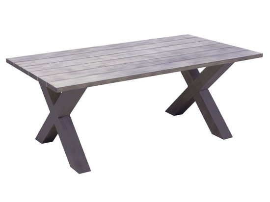 ALLEY ΤΡΑΠΕΖΙ DINING ΚΗΠΟΥ-ΒΕΡΑΝΤΑΣ ALU GREY