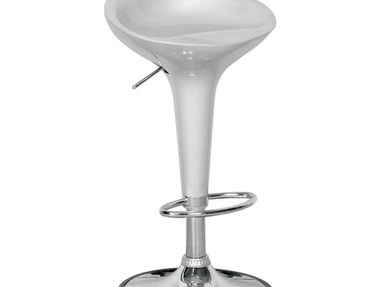 DISCO ΣΚΑΜΠΟ BAR, ΒΑΣΗ ΧΡΩΜΙΟ, ABS SILVER, ΥΨΟΣ ΡΥΘΜΙΖΟΜΕΝΟ, ΠΕΡΙΣΤΡΕΦΟΜΕΝΟ