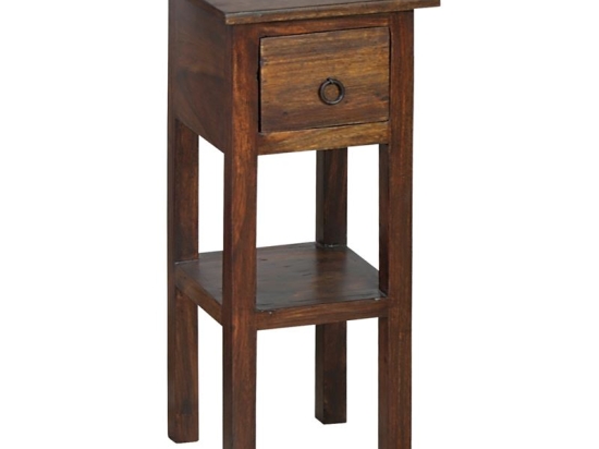 CLASSIC STAND - ΤΡΑΠΕΖΑΚΙ ΒΟΗΘΗΤΙΚΟ H.55CM - 1 ΣΥΡΤΑΡΙ, ΞΥΛΟ SHEESHAM ΚΑΡΥΔΙ