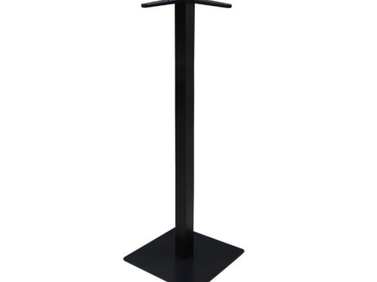PRATO ΒΑΣΗ ΤΡΑΠΕΖΙΟΥ BAR 45X45CM H.108CM ΜΕΤΑΛΛΟ ΒΑΦΗ ΜΑΥΡΟ / 14,50KG