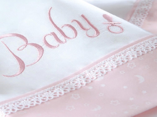 Κουβέρτα Βρεφική Πικέ Baby Pink Ρυθμός Κούνιας 120x150cm 100% Βαμβάκι