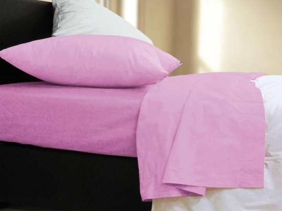 Σεντόνι Basic Lilac Nef-Nef Υπέρδιπλο 240x270cm Χωρίς Λάστιχο 100% Βαμβάκι