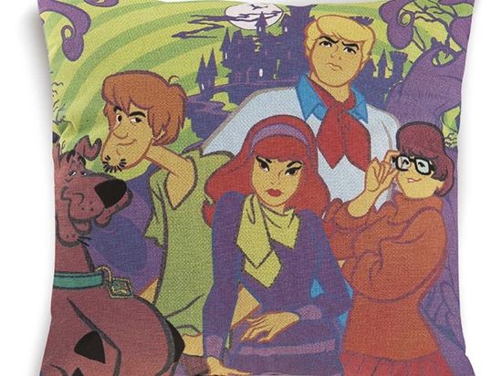 Διακοσμητικό Μαξιλάρι Scooby Doo 03 (Με Γέμιση) DimCol 40Χ40 Πολυέστερ