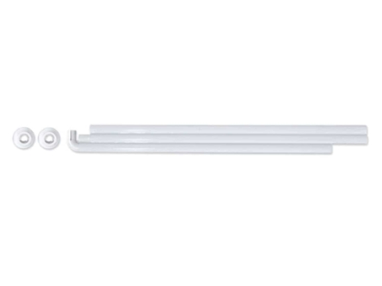 Βραχίoνας Μπάνιου Γωνιακός 03309.001 White Φ 28 mm 170Χ80 cm 80X170cm Αλουμίνιο