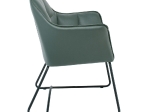 POLLY ΠΟΛΥΘΡΟΝΑ ΜΕΤΑΛΛΟ ΒΑΦΗ ΜΑΥΡΟ, ΥΦΑΣΜΑ SUEDE OLIVE GREEN
