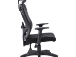 BF3750 ΠΟΛΥΘΡΟΝΑ ΓΡΑΦΕΙΟΥ ΔΙΕΥΘΥΝΤΗ, MESH ΜΑΥΡΟ, ΜΠΡΑΤΣΑ UP-DOWN