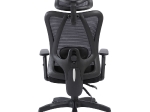 BF3750 ΠΟΛΥΘΡΟΝΑ ΓΡΑΦΕΙΟΥ ΔΙΕΥΘΥΝΤΗ, MESH ΜΑΥΡΟ, ΜΠΡΑΤΣΑ UP-DOWN
