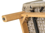 MARK SET ΣΑΛΟΝΙ ΚΗΠΟΥ 4ΤΕΜ, ACACIA ΦΥΣΙΚΟ, ΜΑΞΙΛΑΡΙΑ ΜΠΕΖ ROPE WICKER ΜΠΕΖ