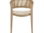 DONNA ΠΟΛΥΘΡΟΝΑ ΣΤΟΙΒΑΖΟΜΕΝΗ, PP-UV TORTORA, ROPE WICKER ΦΥΣΙΚΟ