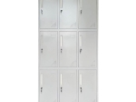 LOCKER 9 ΘΕΣΕΩΝ ΦΟΡΙΑΜΟΣ - ΕΡΜΑΡΙΟ ΜΕ ΕΣΩΤΕΡΙΚΑ ΡΑΦΙΑ, ΜΕΤΑΛΛΟ ΒΑΦΗ ΓΚΡΙ