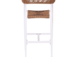 MADY ΣΚΑΜΠΟ BAR, ALU ΑΣΠΡΟ, ROPE WICKER ΦΥΣΙΚΟ